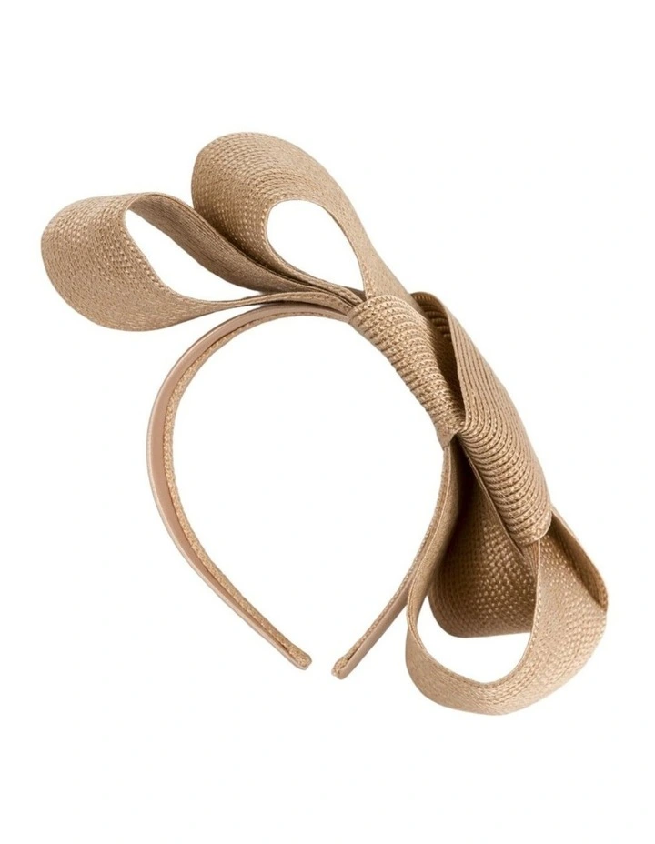 Natural Sculptural Bow Headband by Max Alexander MA1027NT image 3