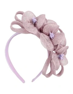 Lilac Floral Sinamay Headband by Max Alexander MA1029LI