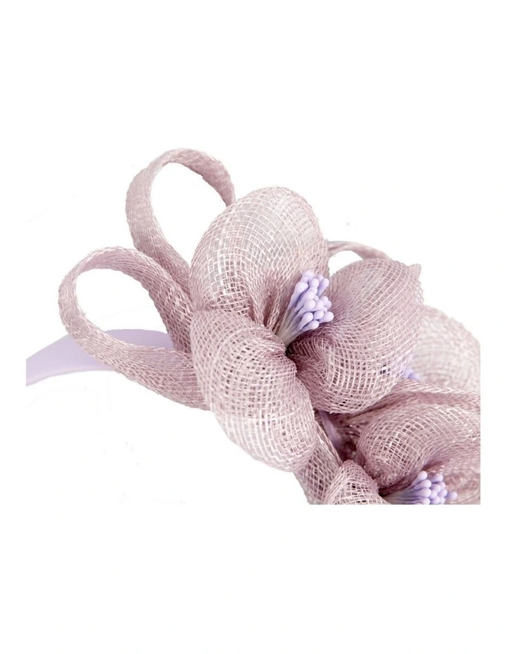 Lilac Floral Sinamay Headband by Max Alexander MA1029LI image 2