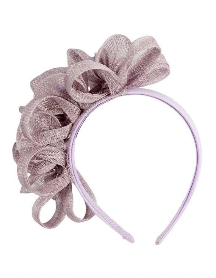 Lilac Floral Sinamay Headband by Max Alexander MA1029LI image 3