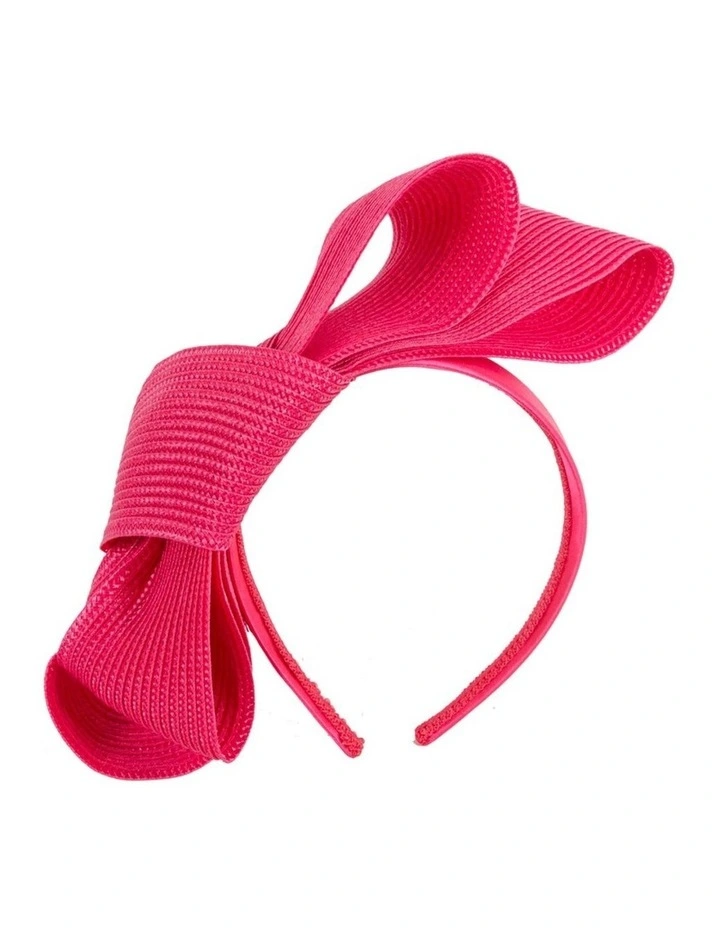 Fuchsia Sculptural Bow Headband by Max Alexander MA1027R image 1