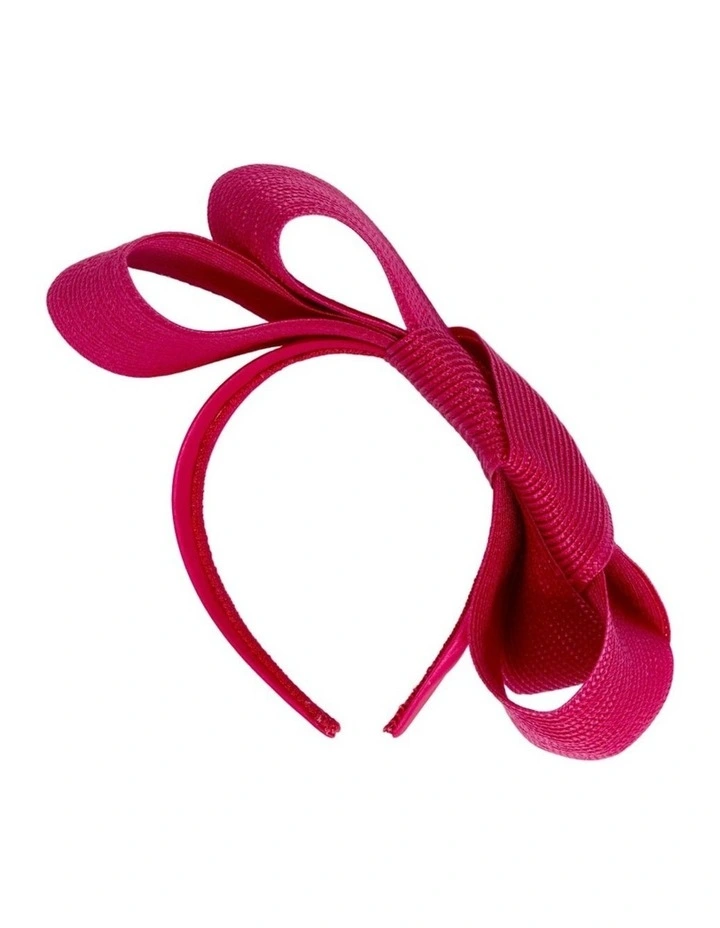 Fuchsia Sculptural Bow Headband by Max Alexander MA1027R image 3