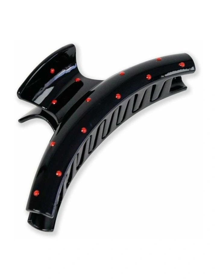 Kourtney Polka Dot Hair Claw Clip - Black image 1