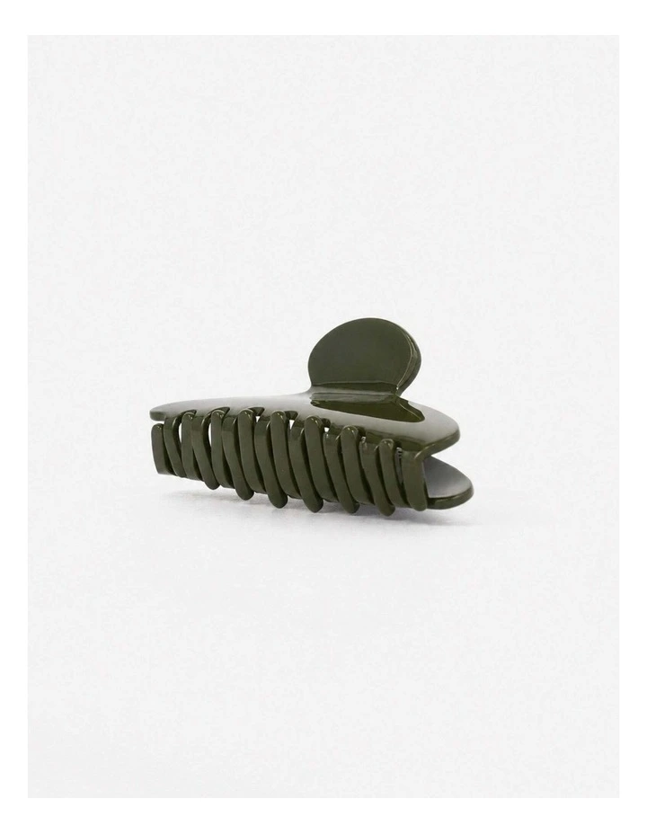Classic Everyday Hairclip - Olive image 2