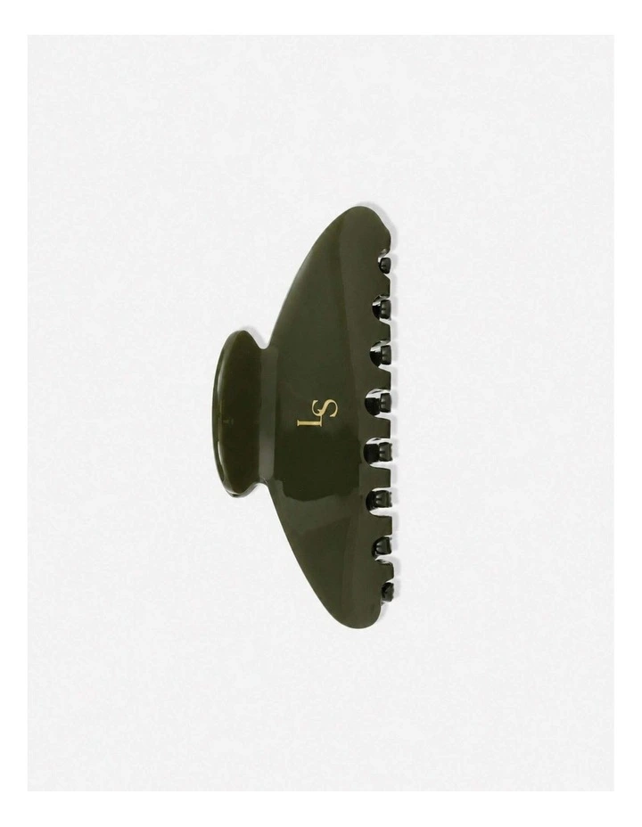 Classic Everyday Hairclip - Olive image 3