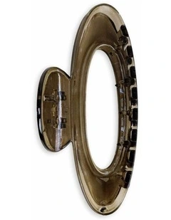 Rue Oval Hair Claw Clip - Brown