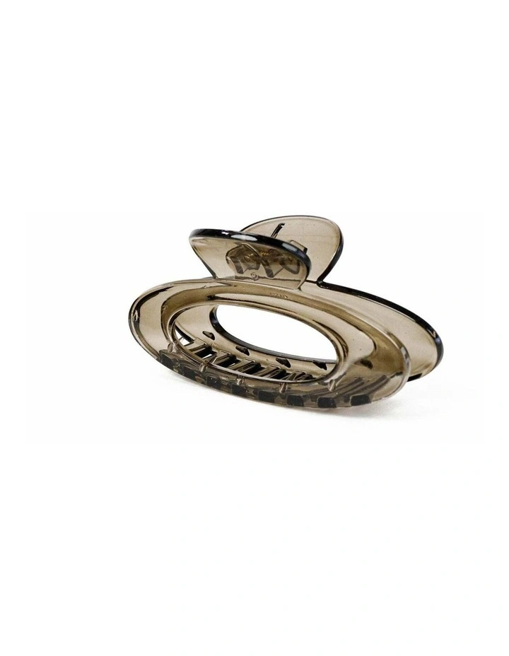 Rue Oval Hair Claw Clip - Brown image 2