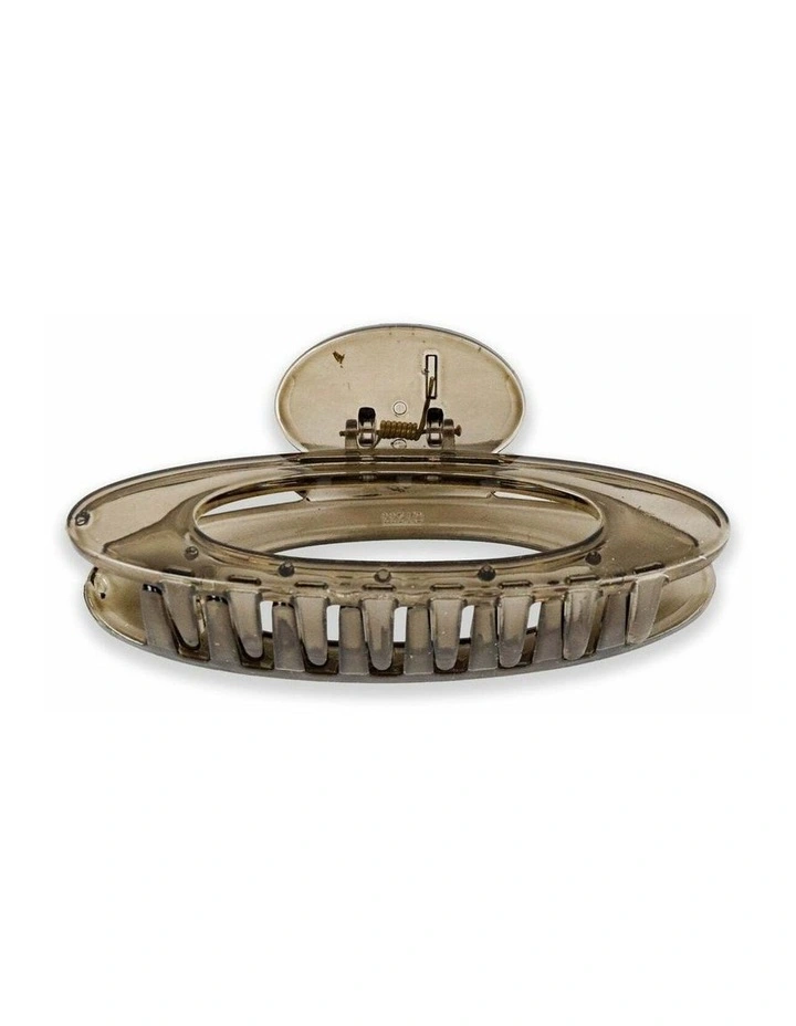Rue Oval Hair Claw Clip - Brown image 3