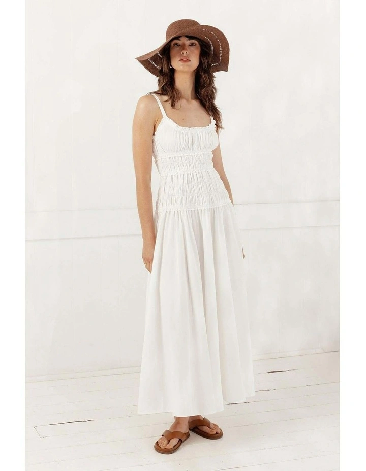 Blaise Woven Straw Sun Hat in Brown image 3