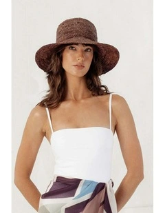 Alora Bucket Hat in Brown