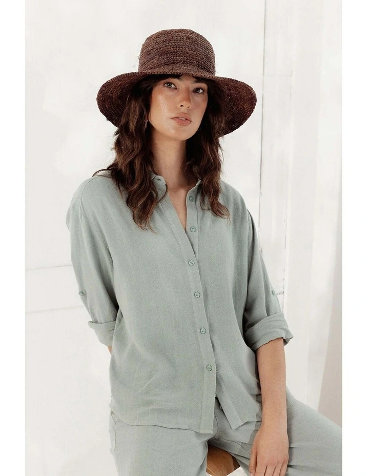 Alora Bucket Hat in Brown image 5