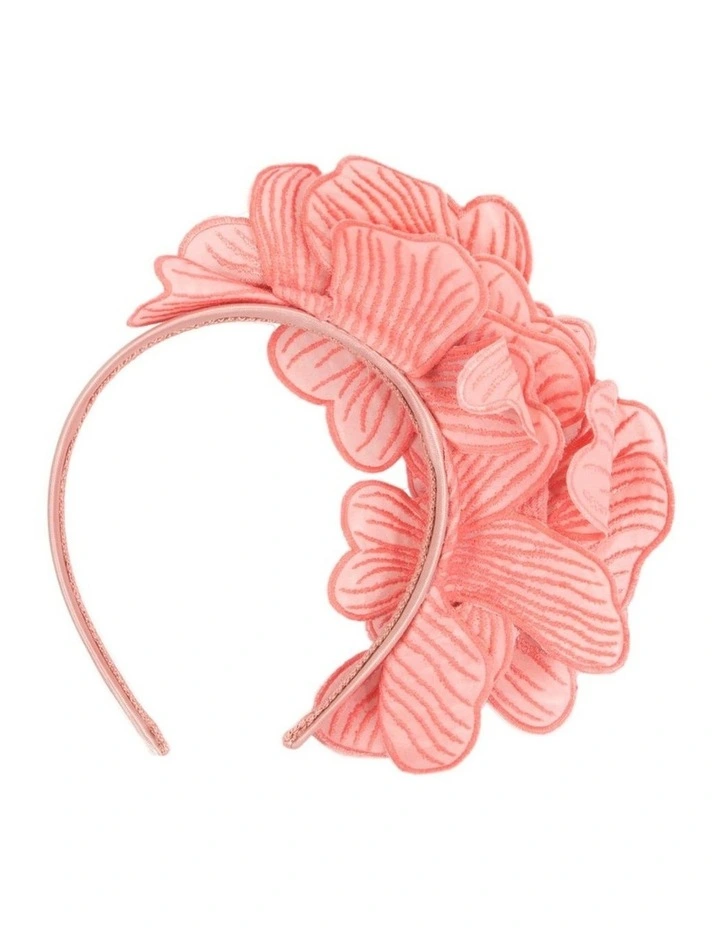 Pink lace flower fasinator MA932PI image 3