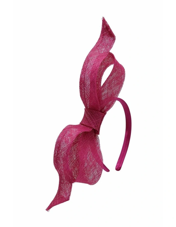Sutton Fascinator in Hot pink image 2