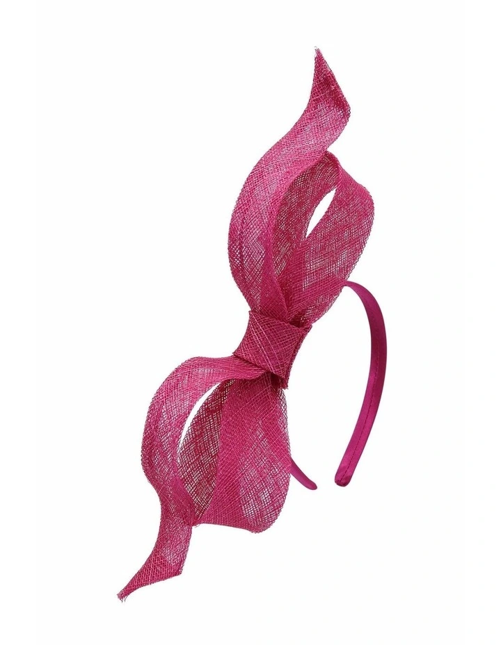 Sutton Fascinator in Hot pink image 5