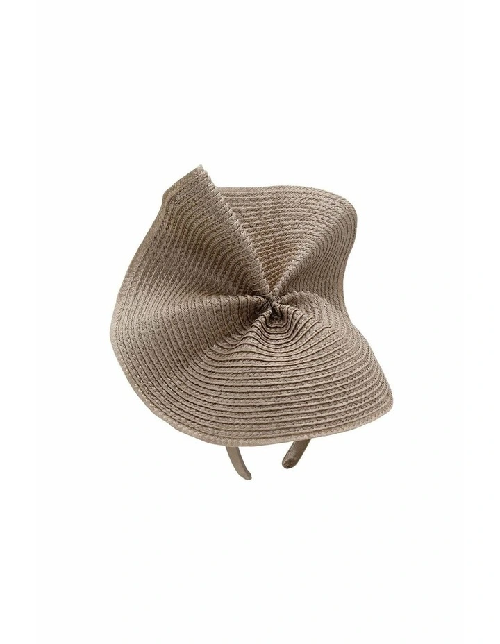 Zaria Fascinator in Beige image 2