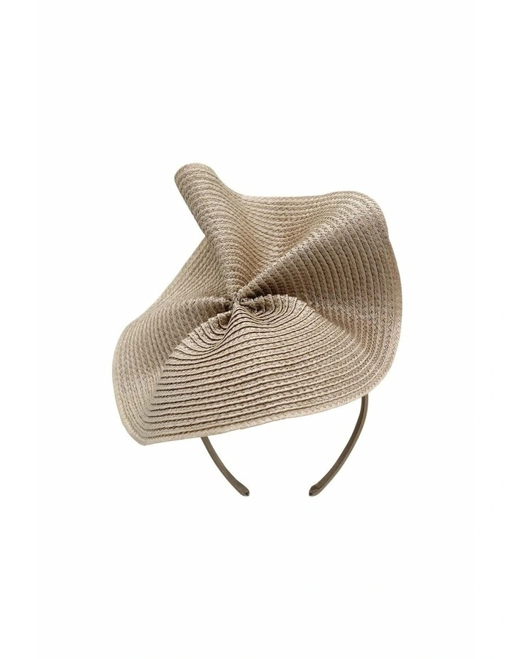 Zaria Fascinator in Beige image 4