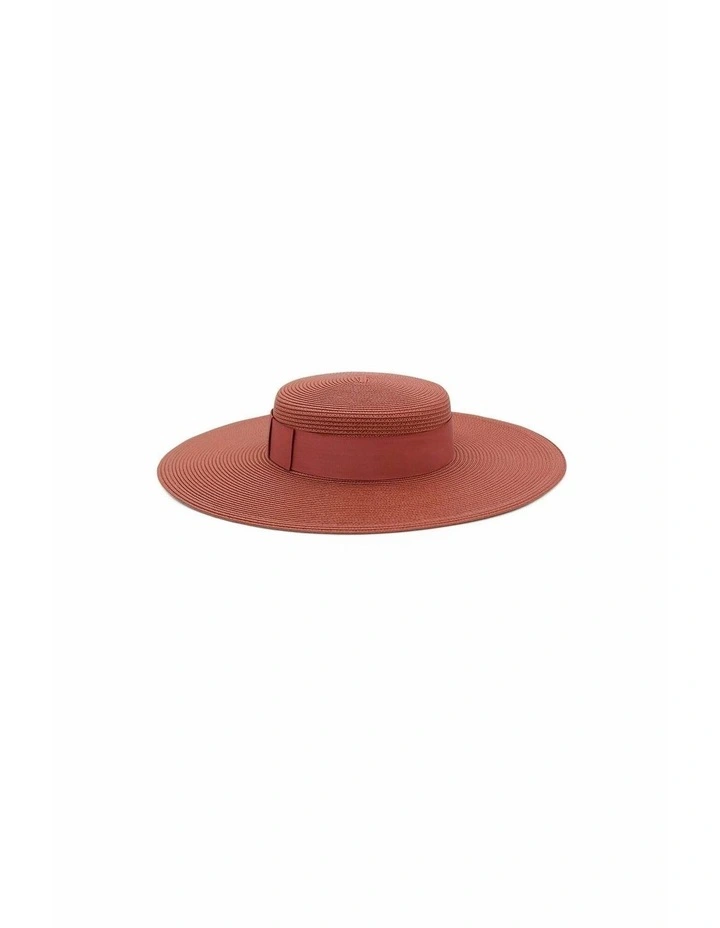 Macy Racewear Boater in Rose Pink image 4
