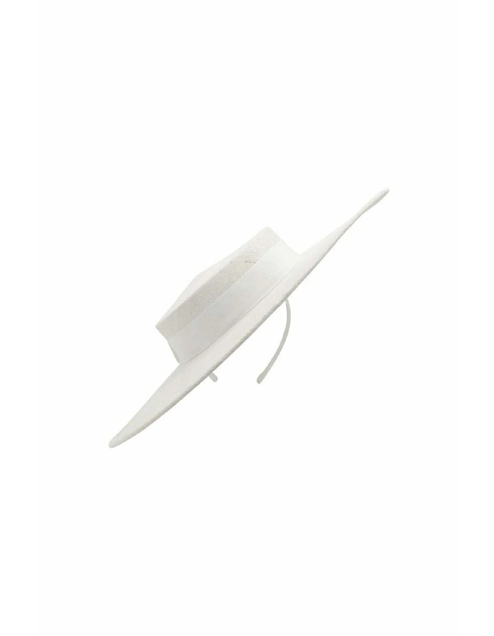 Alissa Racewear Boater in White image 3