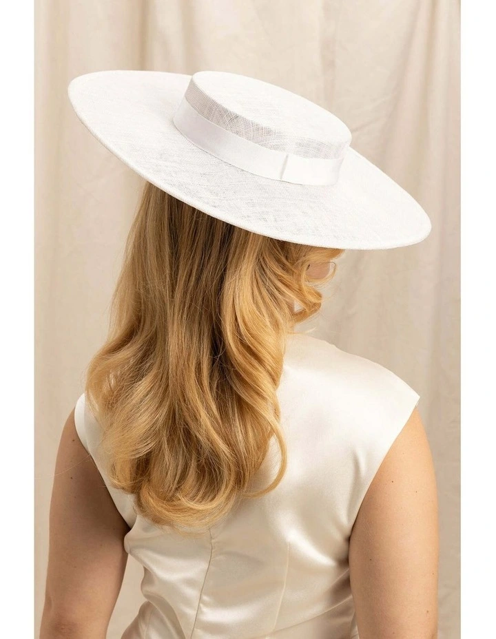 Alissa Racewear Boater in White image 7