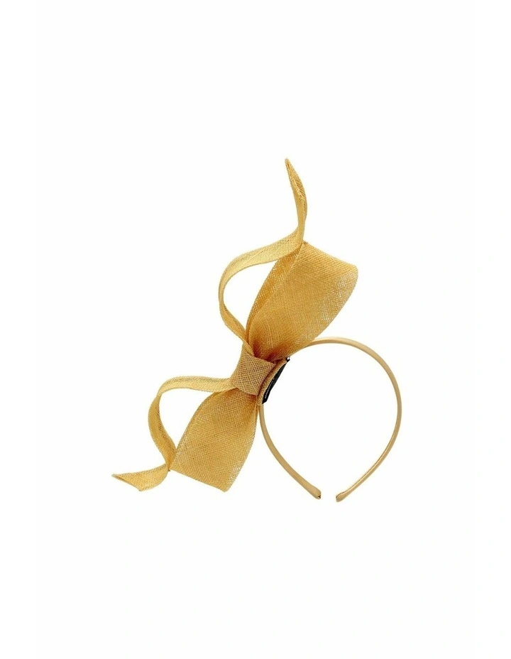 Sutton Fascinator in Butter Yellow image 4