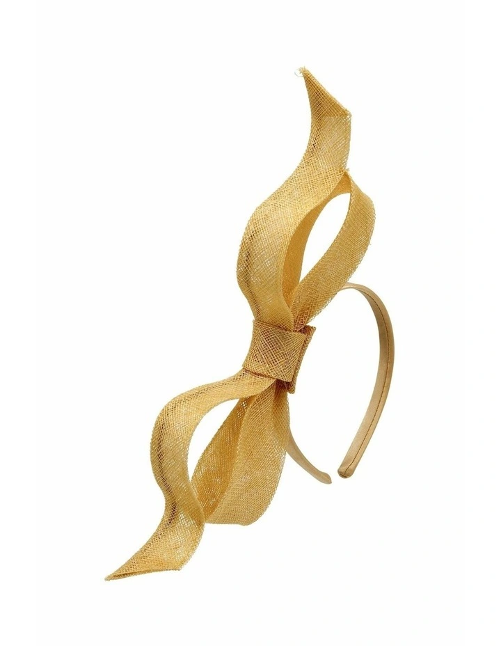 Sutton Fascinator in Butter Yellow image 5