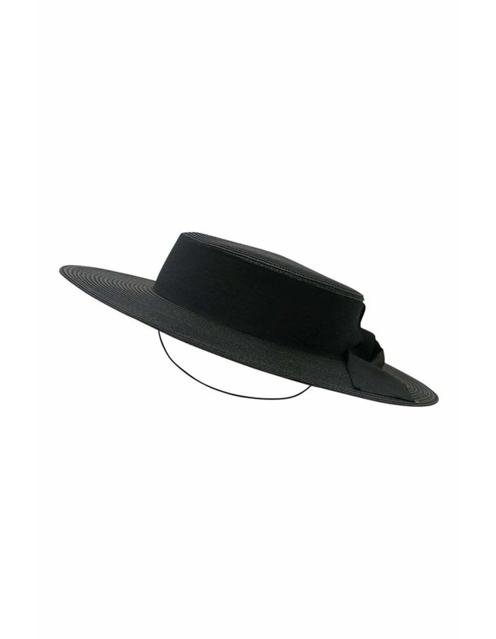 Clarke Racewear Boater in Black image 5