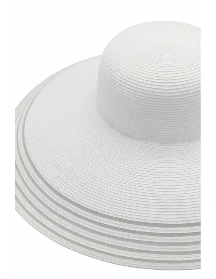 Rhoda Racewear Droop Hat in White image 5