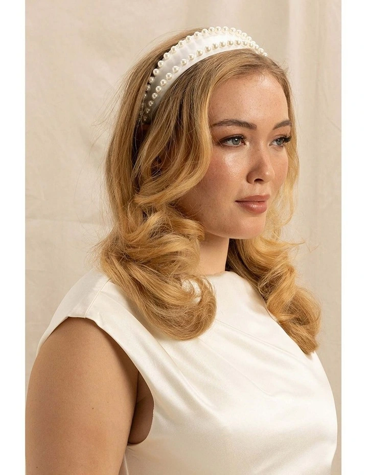 Raleigh Headband in White image 1