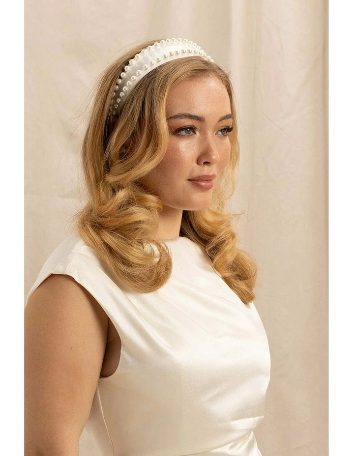 Raleigh Headband in White image 6