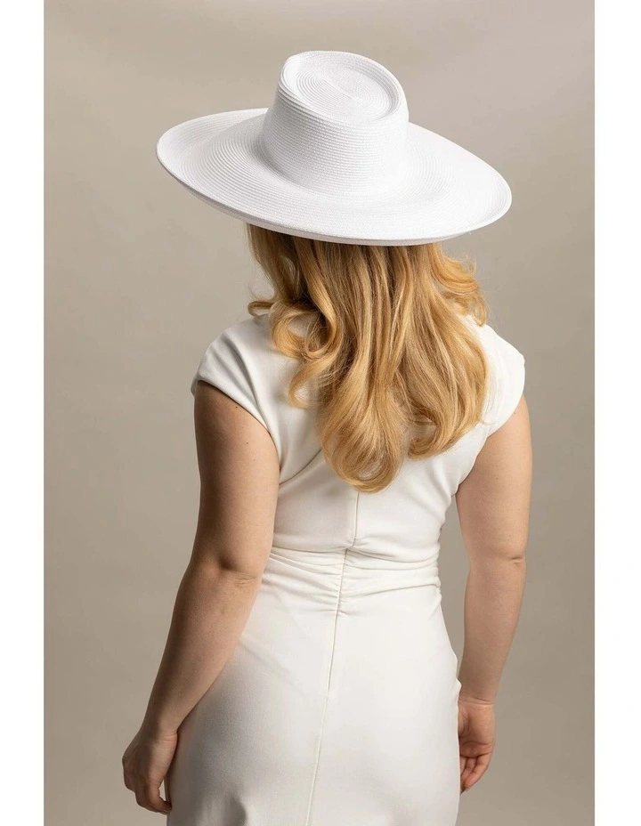 Aven Racewear Fedora in White image 3