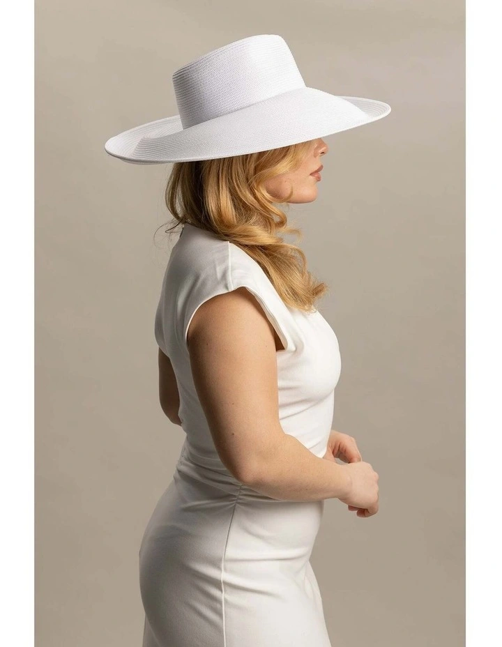 Aven Racewear Fedora in White image 4
