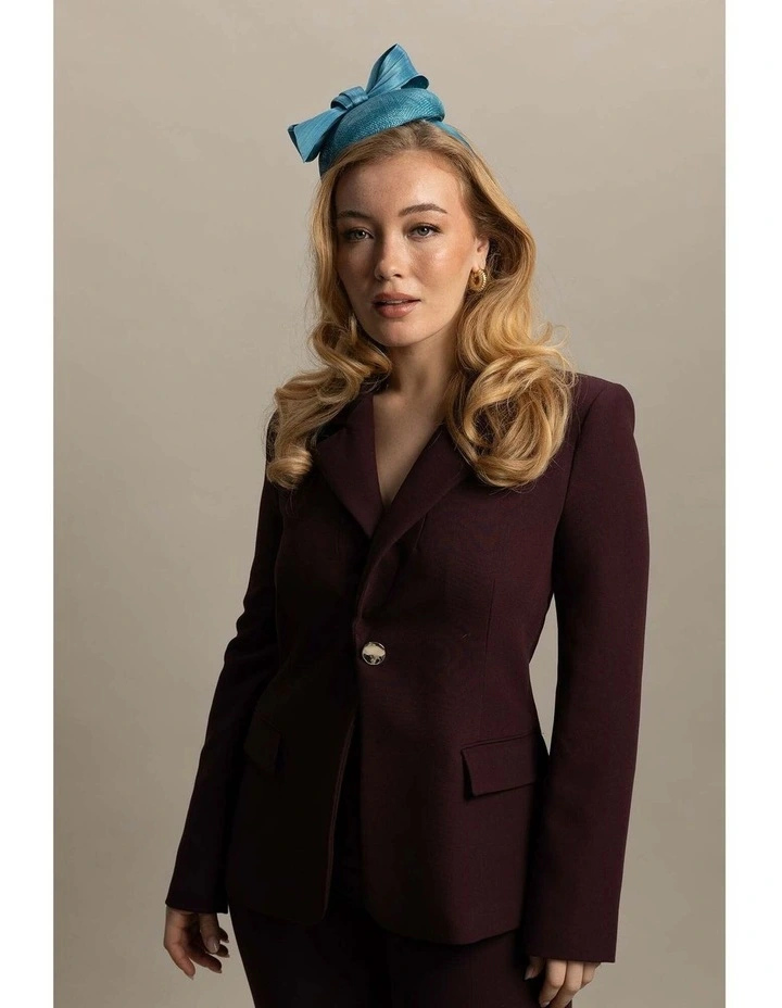 Rosie Fascinator in Teal Green image 5