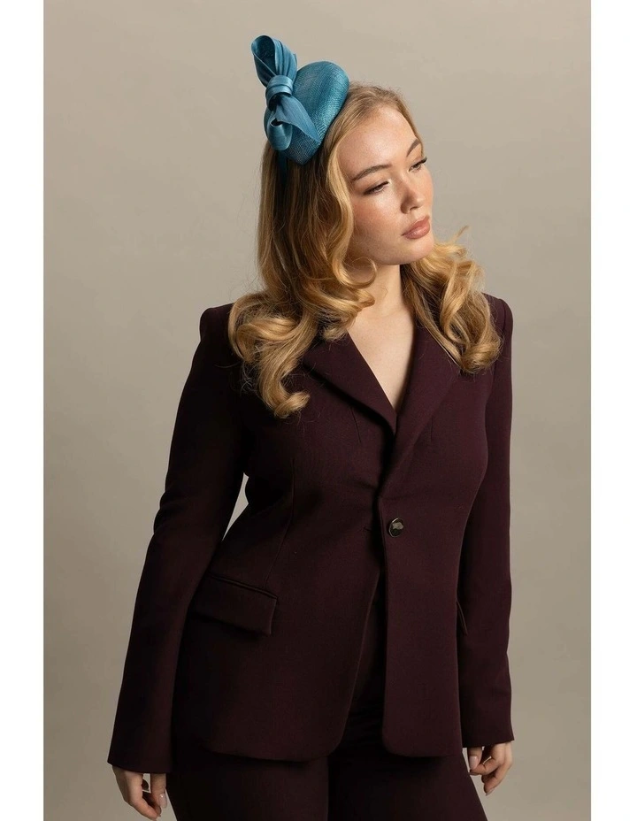 Rosie Fascinator in Teal Green image 6