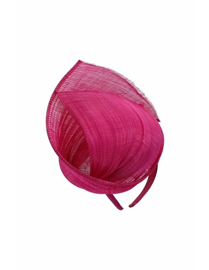 Vanya Fascinator in Hot Pink image 2