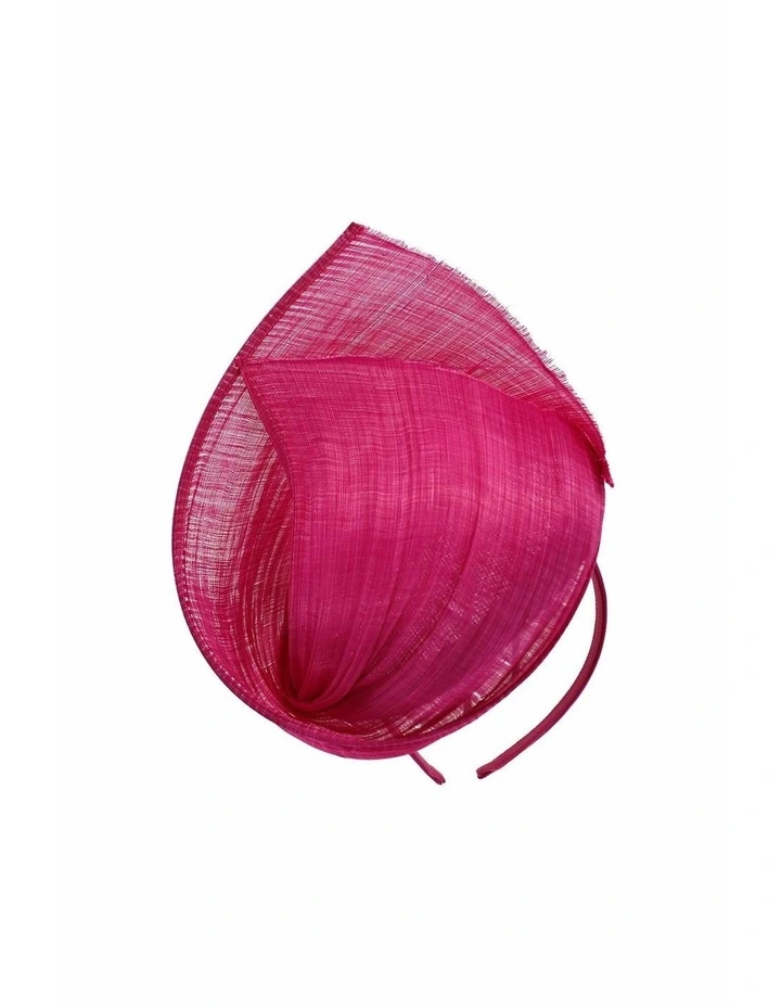 Vanya Fascinator in Hot Pink image 4