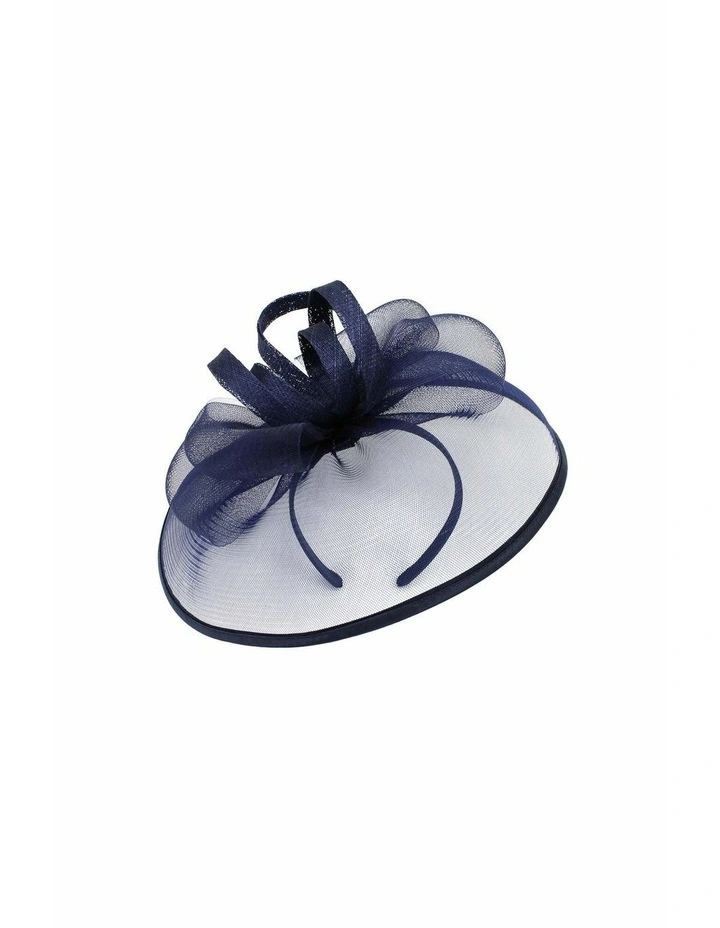 Tessa Fascinator in Navy Blue image 4