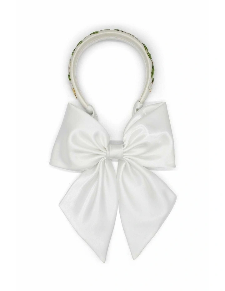 Leia Headband in White image 2