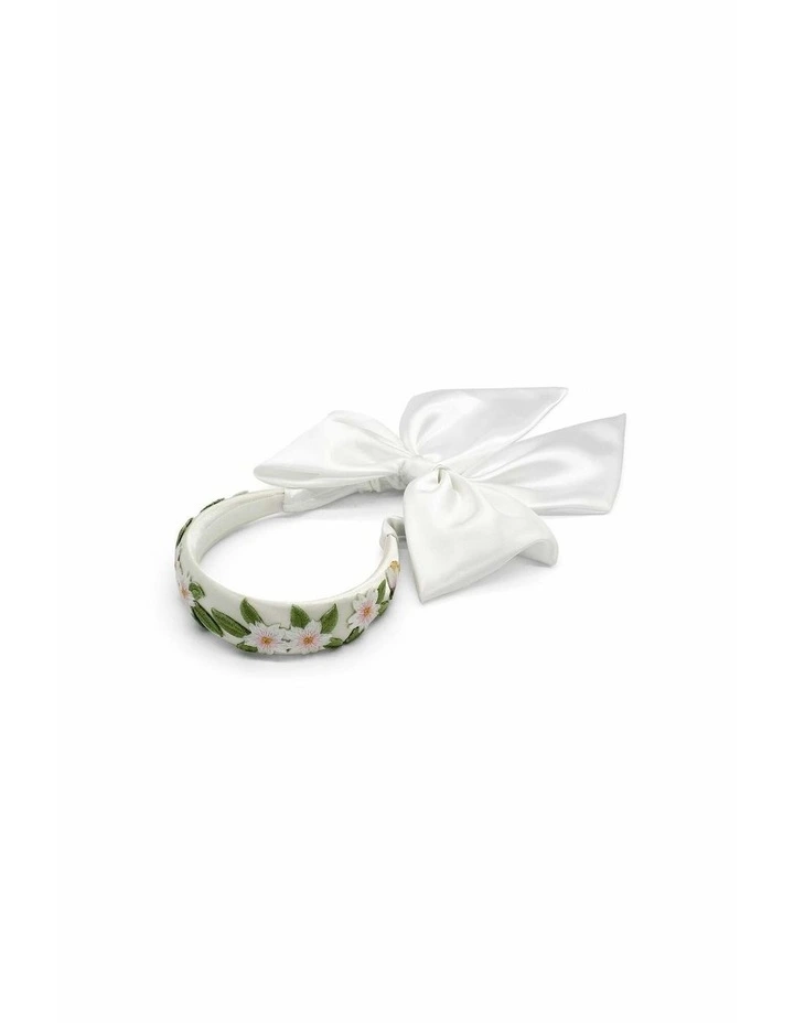 Leia Headband in White image 3