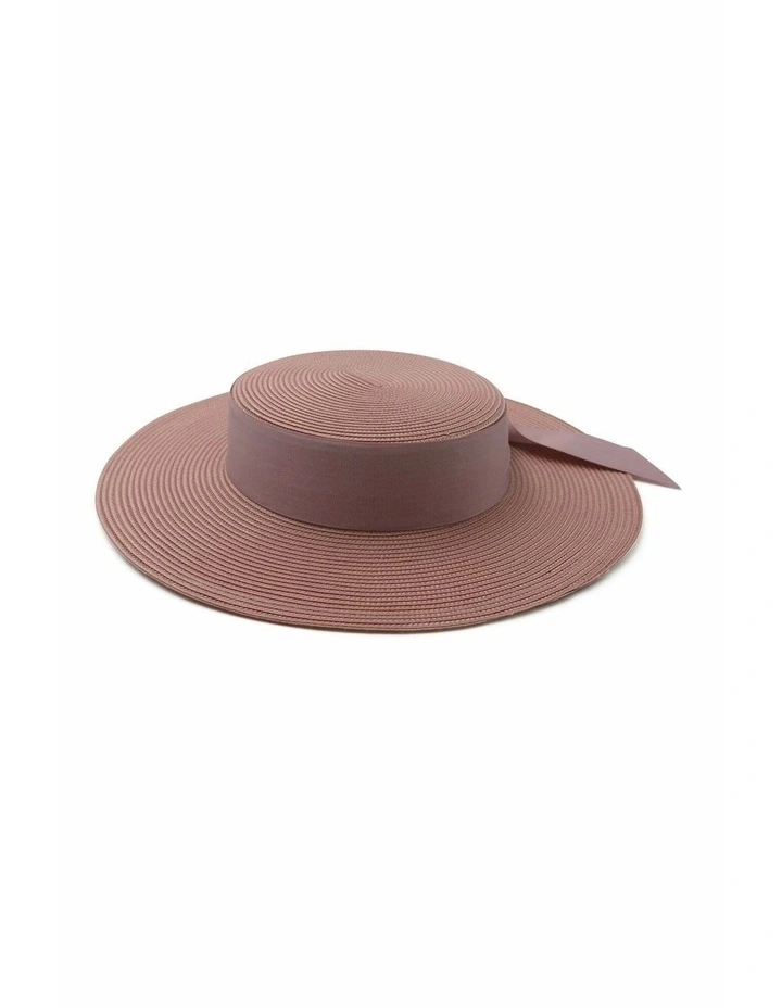 Clarke Racewear Boater in Blush Pink image 4