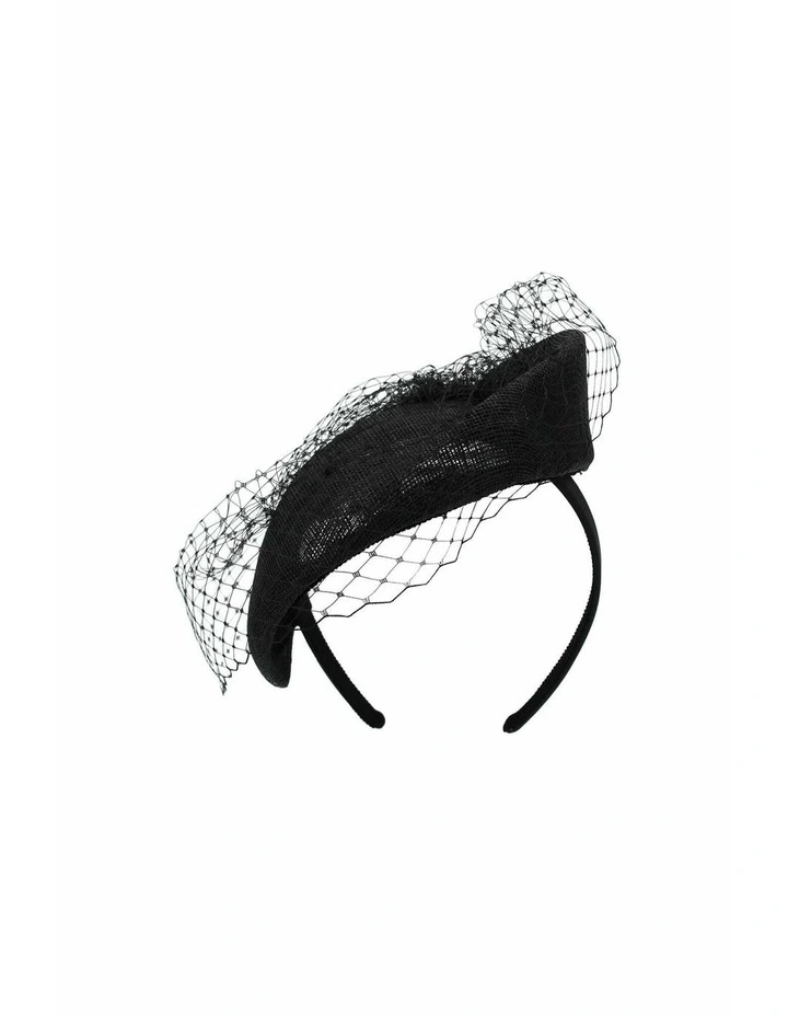 Willow Fascinator in Black image 4