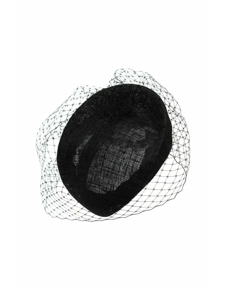 Willow Fascinator in Black image 6