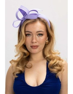 Mel Fascinator in Lilac Purple