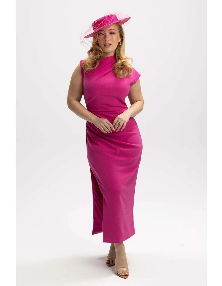 Danika Racewear Boater in Hot Pink image 2