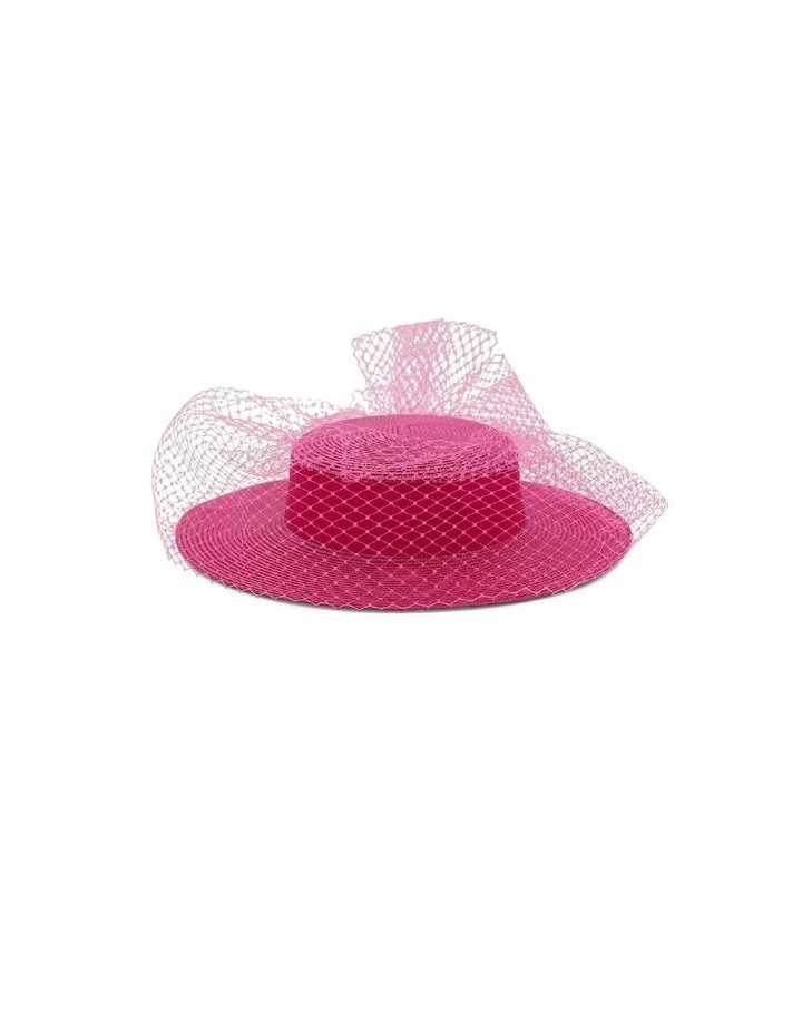 Danika Racewear Boater in Hot Pink image 6