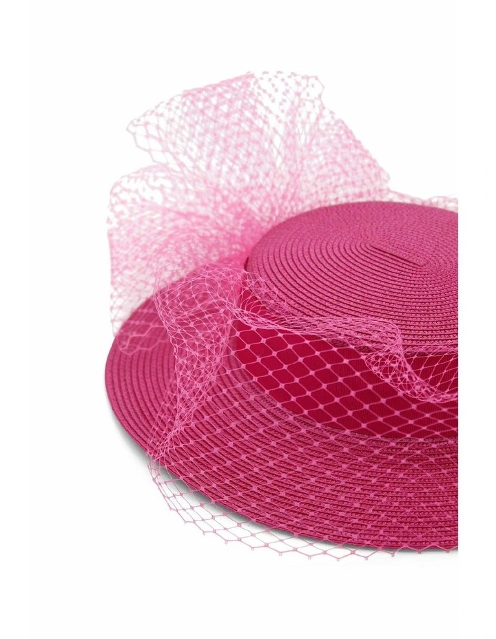 Danika Racewear Boater in Hot Pink image 7