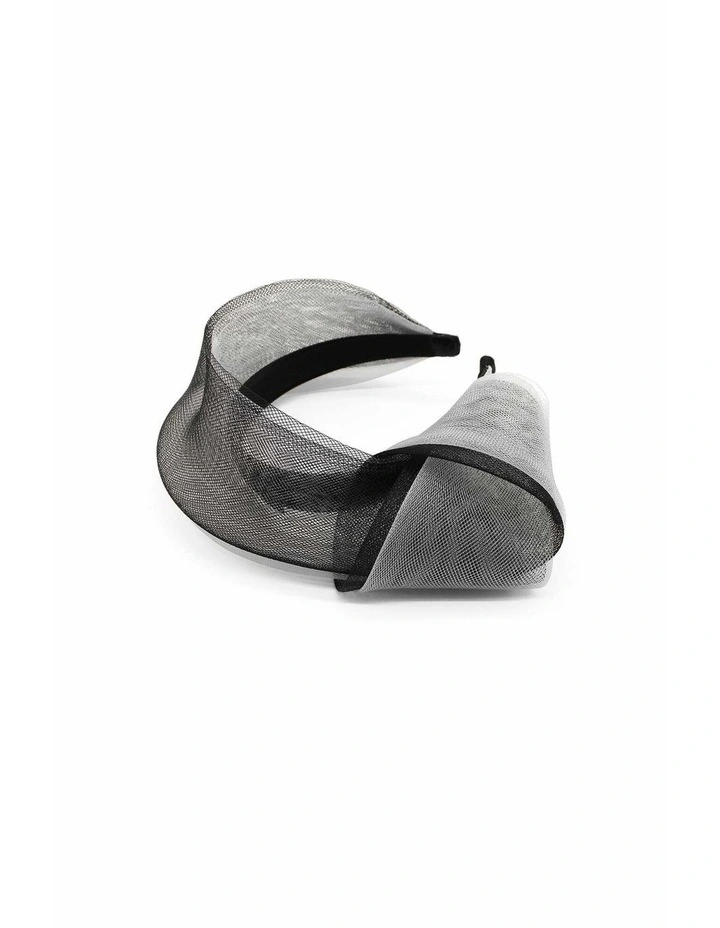 Britney Fascinator in Black and White image 5