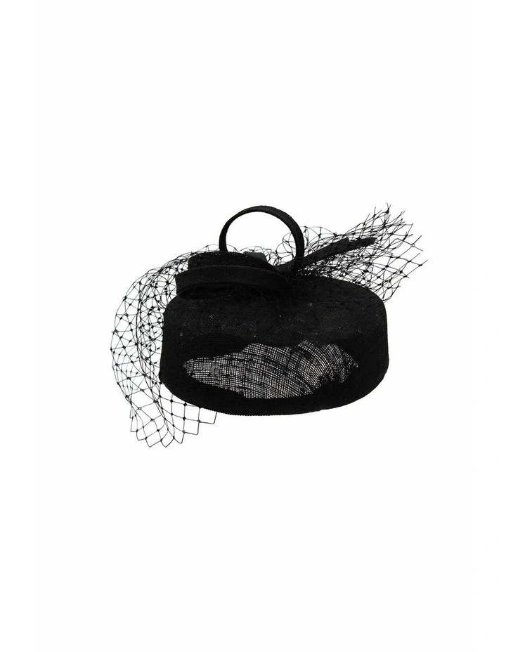 Cheryl Pillbox Hat in Black image 6