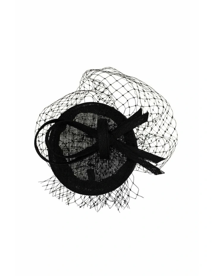 Cheryl Pillbox Hat in Black image 7