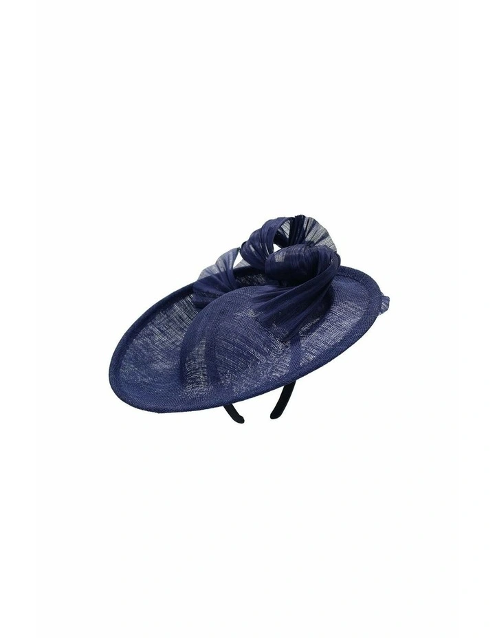 Yumi Fascinator in Navy Blue image 4