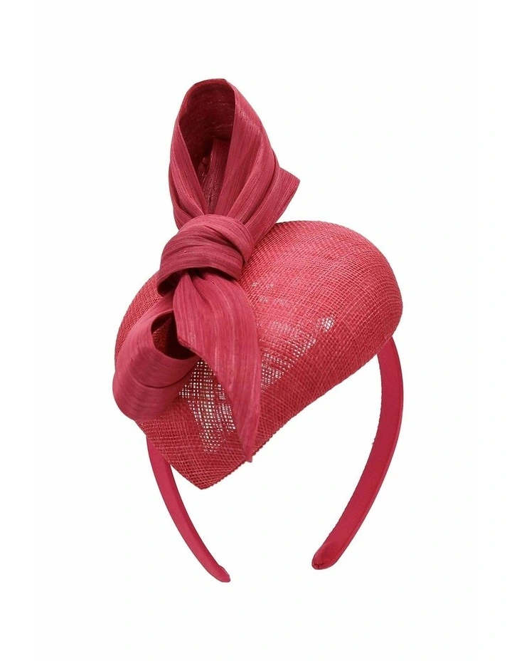 Rosie Fascinator in Hot Pink image 2